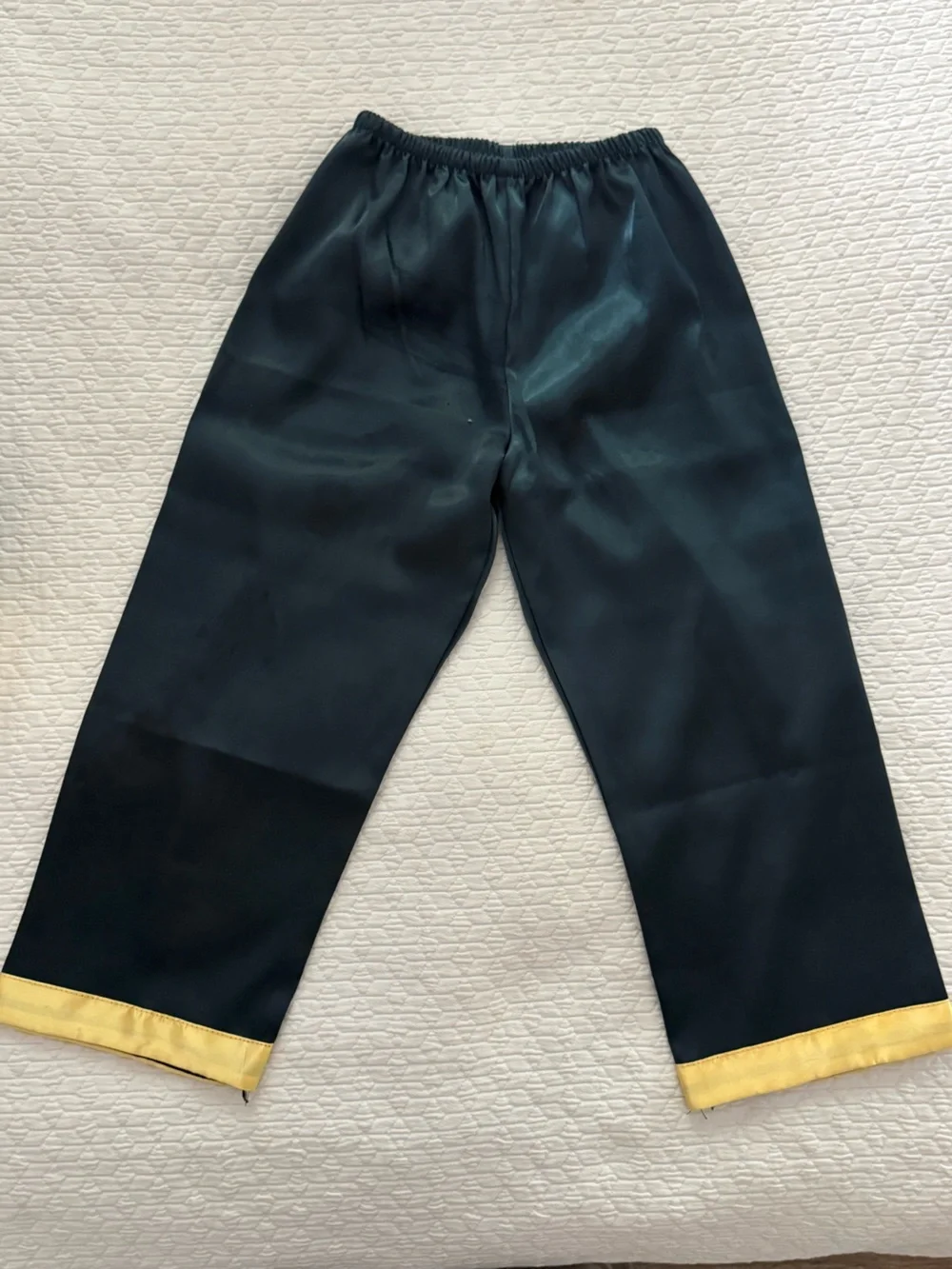 Gold-Embroidered Dragon Satin suit - Black & Gold Chinese costume